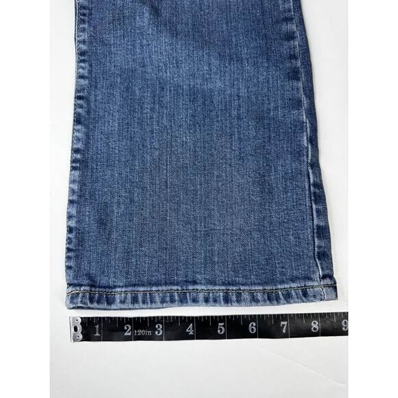 We the Free by Free People Womens Jeans 32 Blue Mid Rise Straight Leg Crop Denim - Picture 11 of 14